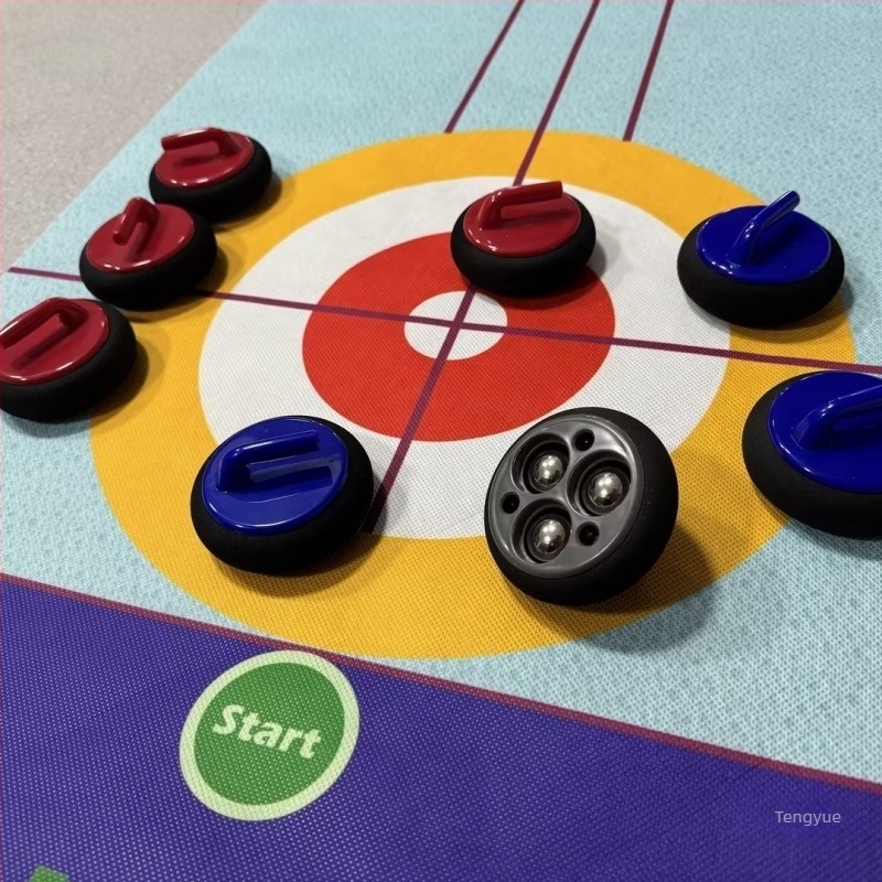 Επιτραπέζιο παιχνίδι ξηρού curling για οικογένεια, διαδραστικό για πάρτι και ομαδική συνεργασία, κατάλληλο για 0–3 ετών