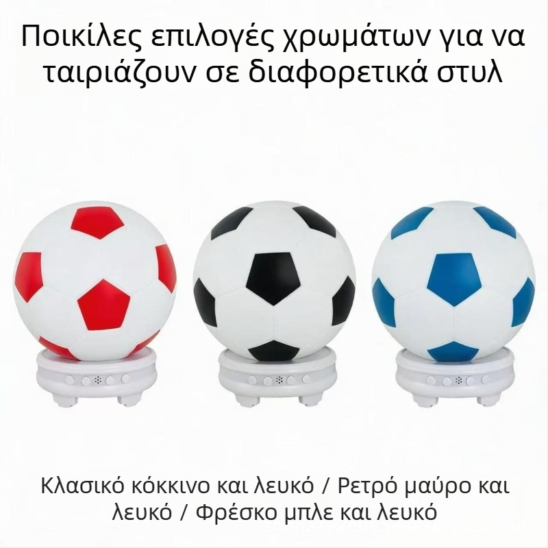 Bluetooth ηχείο με ατμοσφαιρικό φωτισμό, 5W ισχύς, ενσωματωμένη μπαταρία 1200–2000mAh, 360° ήχος περιβάλλοντος