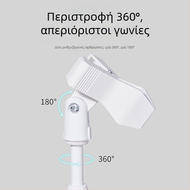 Χειροκίνητη λάμπα μανικιούρ με διπλό υποδοχέα καρτών και κλιπ για αυτοκόλλητα νυχιών — 1 τεμάχιο