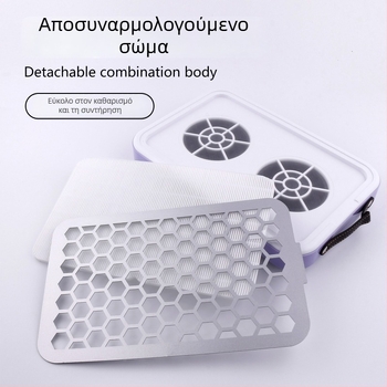 Συλλέκτης σκόνης μανικιούρ, υπερλεπτός, αθόρυβος, με διπλούς τροχούς και ισχυρή αναρρόφηση, ανοξείδωτος χάλυβας, 1012 g