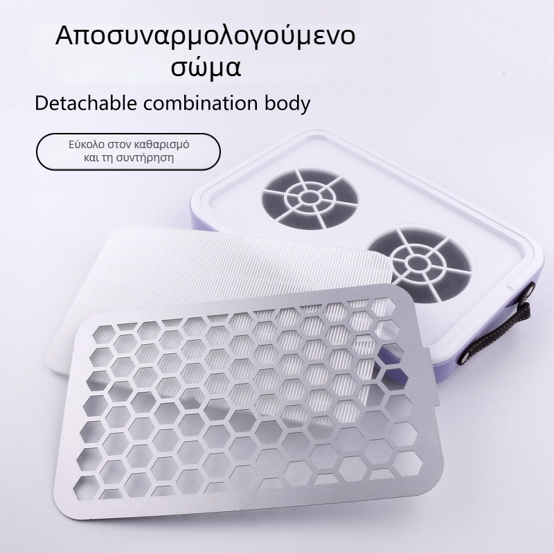 Συλλέκτης σκόνης μανικιούρ, υπερλεπτός, αθόρυβος, με διπλούς τροχούς και ισχυρή αναρρόφηση, ανοξείδωτος χάλυβας, 1012 g