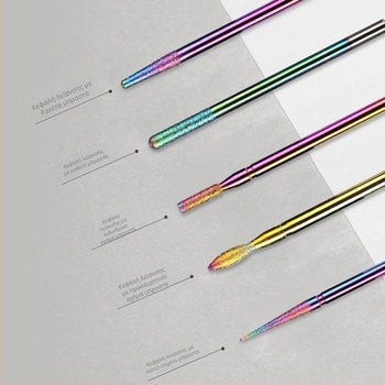 Σετ κεφαλών λείανσης νυχιών από βολφραμωμένο ατσάλι – Myano, Σετ εργαλείων περιποίησης νυχιών