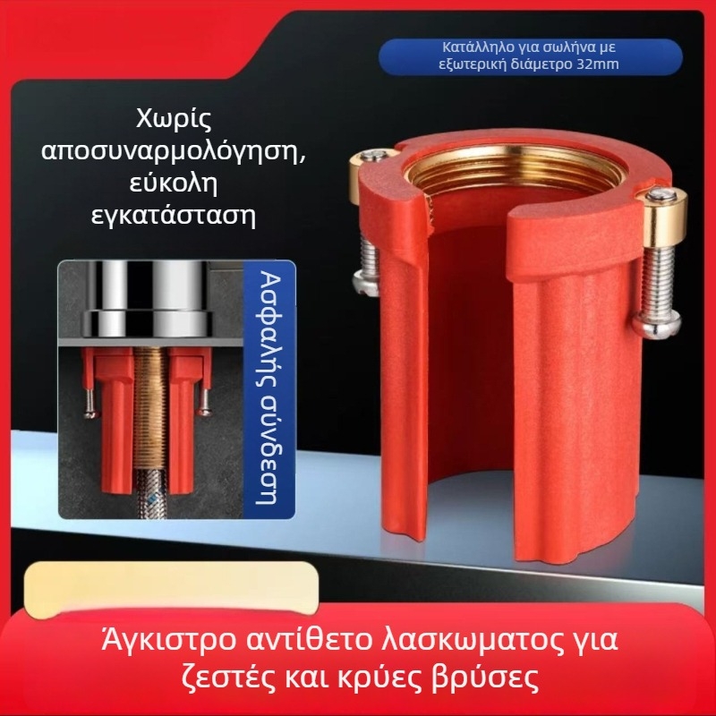 Παξιμάδι στερέωσης βρύσης νεροχύτη — αντιχαλάρωση, ABS υλικό, σπειροειδής τοποθέτηση