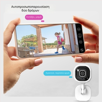 A3 τετράγωνη κάμερα με δύο κατευθύνσεις, HD, έξυπνη, Wi-Fi για εσωτερική παρακολούθηση IR