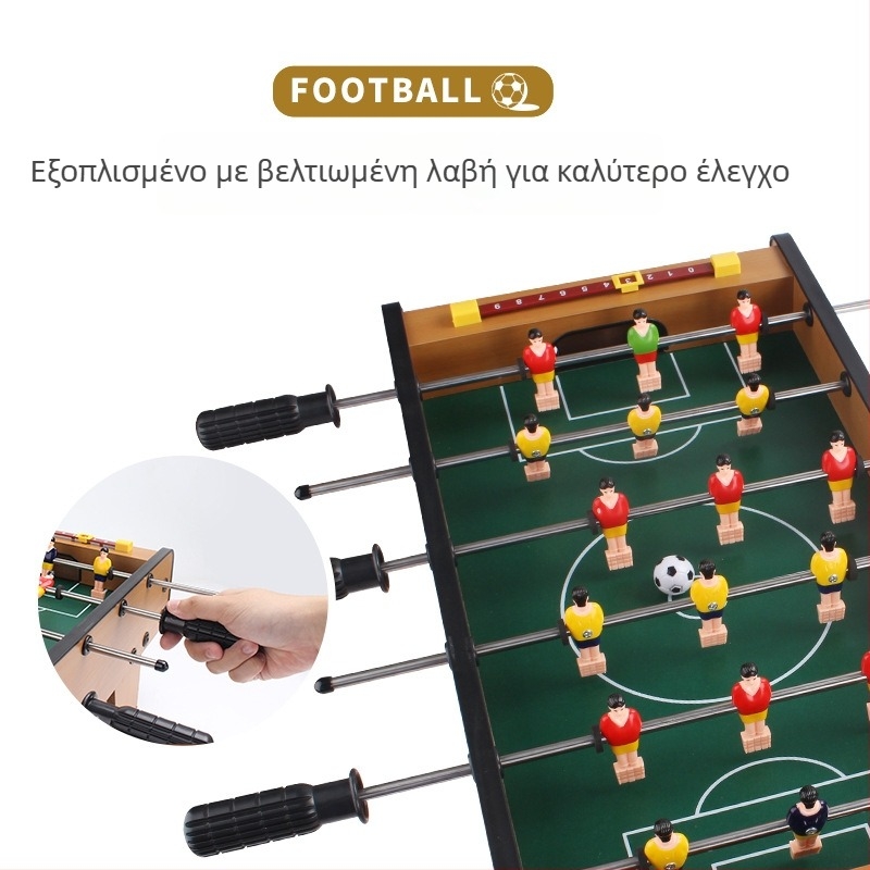KLB Ξύλινο Επιτραπέζιο Ποδοσφαιράκι – Εκπαιδευτικό Παιχνίδι για Παιδιά 7–14 ετών