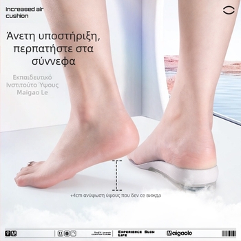 Πέλμα ύψους με αόρατο gel – αντιολισθητικά, πλήρης πάτος, για χειμερινά μποτάκια, unisex, όλη τη σεζόν