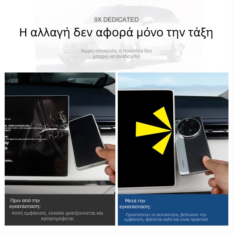 Σιλικονούχος προστατευτικός κάλυμμα οθόνης αυτοκινήτου, αντι-γρατζουνιστικό και αντικρούσεων, πλήρης προστασία, αναβαθμισμένη κατηγορία (Υλικό: σιλικόνη; Μοντέλο: Ji Krypton 9x; Εφαρμογή: κεντρική κονσόλα; Χαρακτηριστικά: αντι-γρατζουνιστικό, αντικρούσεις,