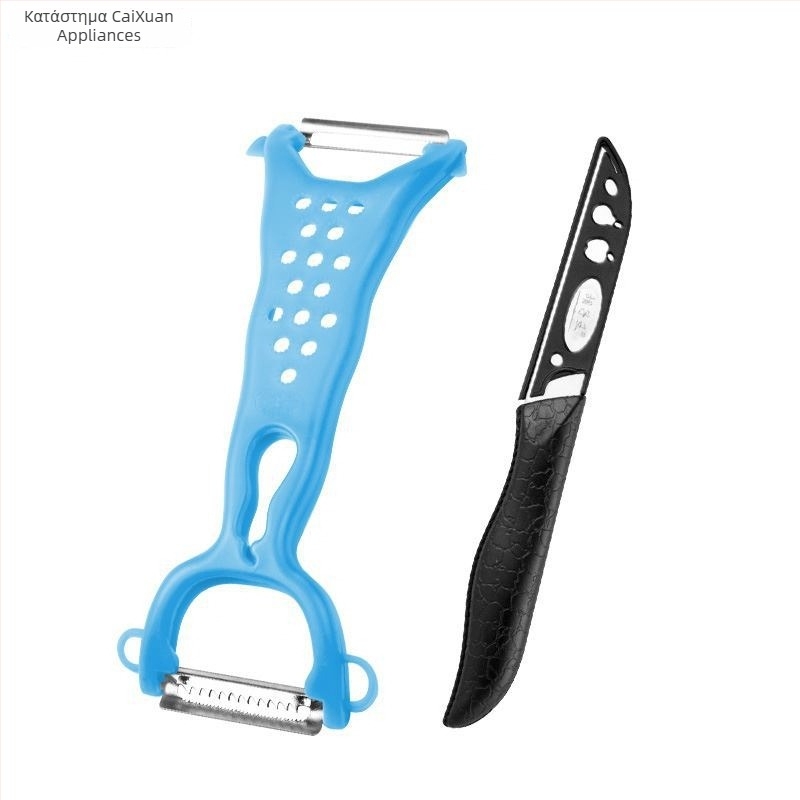 Διπλής κεφαλής αποφλοιωτής – πολυλειτουργικό εργαλείο αποφλοιώσεως φρούτων και γλυκού πατάτας (Διπλό κεφάλι; Πολυλειτουργικό)