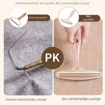 Διπλής όψεως ξυριστής ρούχων — φορητός απομακρυντής νιφών από ύφασμα, πλαστικό, μοντέρνος μινιμαλιστικός στυλ, κυκλοφόρησε το χειμώνα 2025