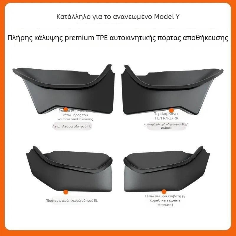 Σετ εσωτερικής αποθήκευσης πόρτας για Tesla Model 3/Y – Μοντέλο 012