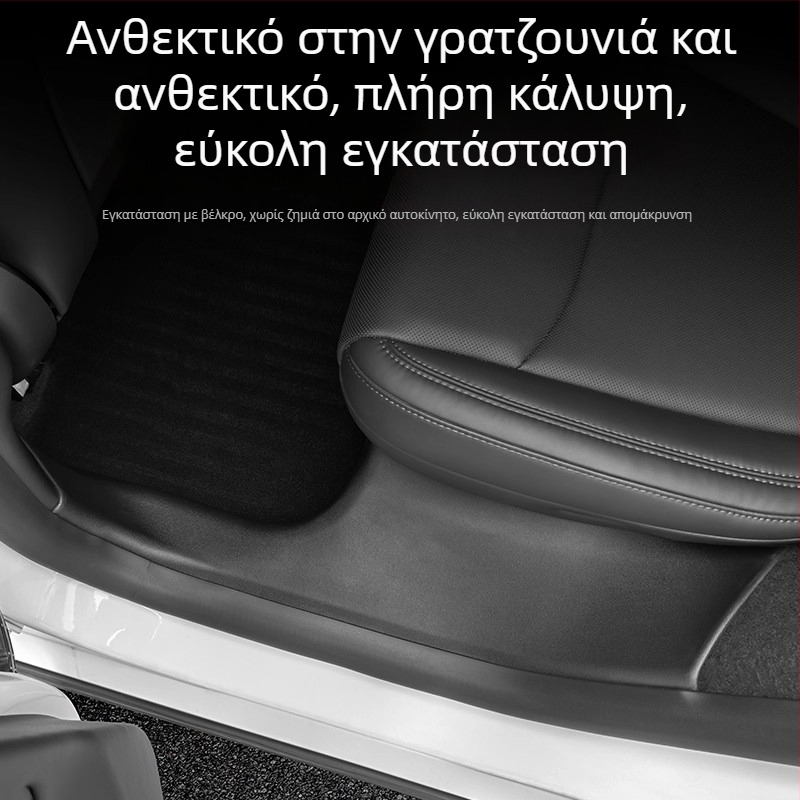Ταινία κατωφλίου για Tesla YL, υλικό PP, αυτοκόλλητη εγκατάσταση, πλευρικό τμήμα αυτοκινήτου