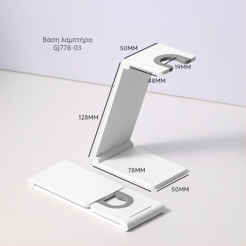 Χειροκίνητη λάμπα νυχιών, φορητή επαναφορτιζόμενη UV/LED φωτοθεραπείας για νύχια, πλαστικό σώμα, 25,6 g