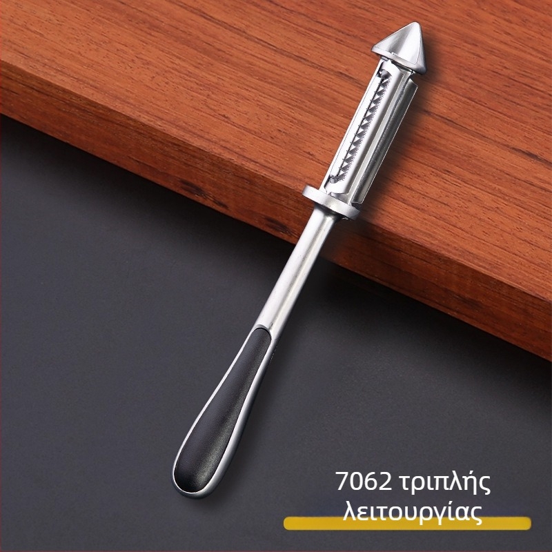 Ξεφλουδιστής φρούτων και λαχανικών από κράμα ψευδάργυρου, πολυλειτουργικό εργαλείο κουζίνας (Υλικό: κράμα ψευδαργύρου; Λειτουργία: πολυλειτουργικό; Κατηγορία: ξεφλουδιστής)