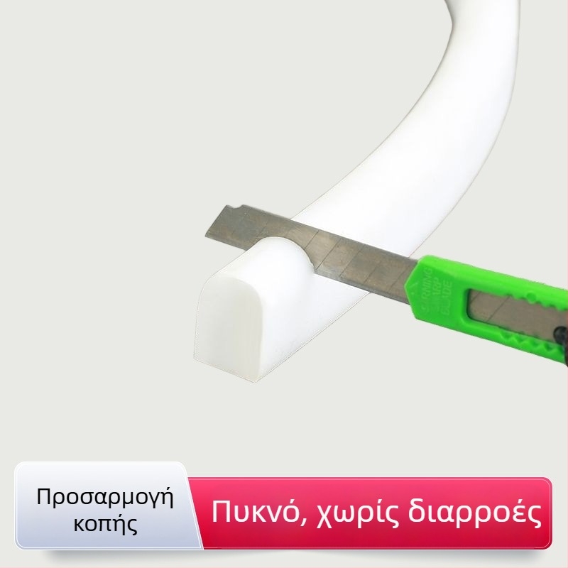 Λωρίδα σιλικόνης για διατήρηση νερού – αυτοκόλλητη, μοντέρνα μινιμαλιστική διαχωριστική για μπάνιο, υγρού/ξηρού