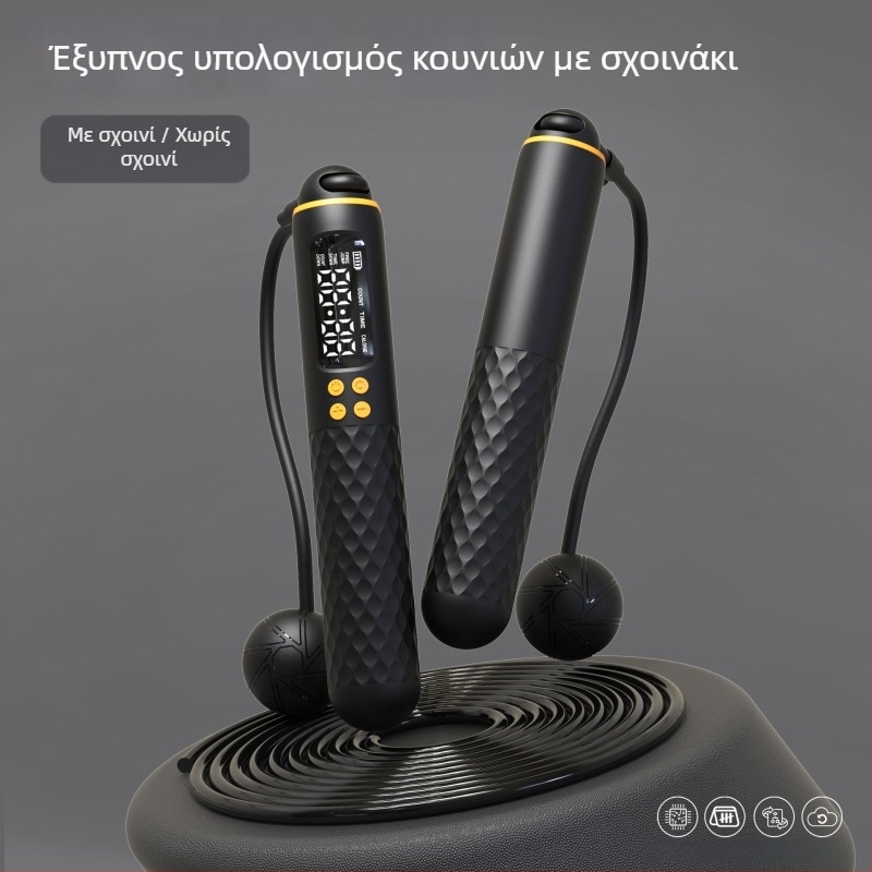 Ηλεκτρονικό σκοινάκι για άλματα με ηλεκτρονική καταμέτρηση, ασύρματο διπλής χρήσης με φορτίο, ABS σώμα, μάρκα Yin Fire, προέλευση Shenzhen, Guangdong, κυκλοφορία χειμώνας 2025