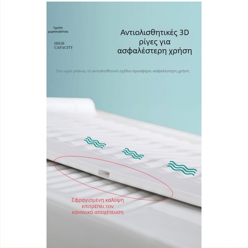 ABS κάλυμμα τουαλέτας για squat, με δεξαμενή νερού, εμπρός αποστράγγιση, OEM λογότυπο, μοντέρνος σχεδιασμός