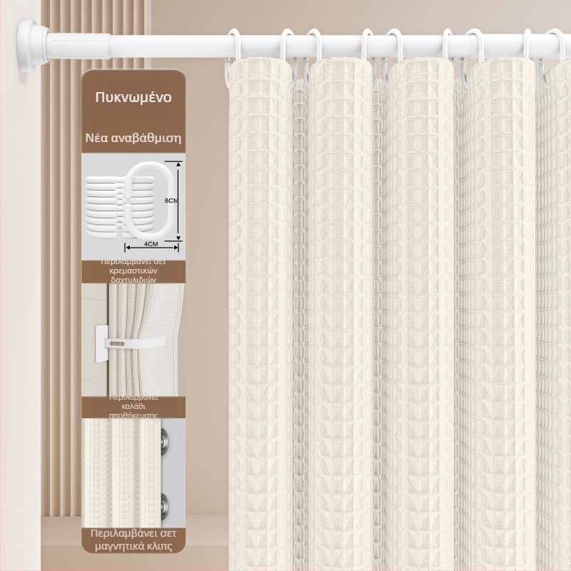 Σετ κουρτινών ντους μπάνιου — Υλικό: βαμβάκι και λινό; Στυλ: ιαπωνικό και κορεάτικό; Σχέδιο: 69850; Προέλευση: Άλλο