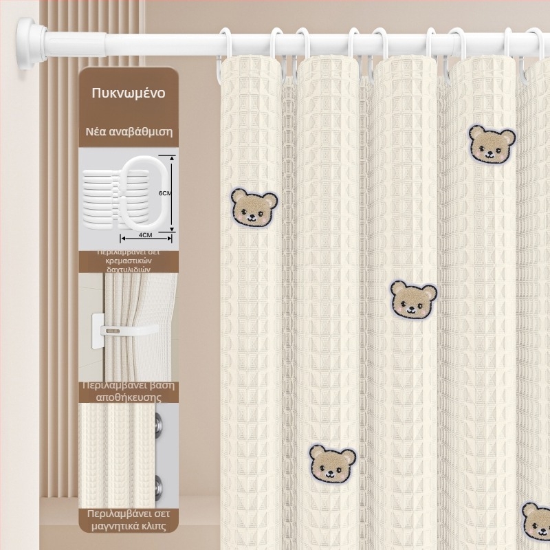 Σετ κουρτινών ντους μπάνιου — Υλικό: βαμβάκι και λινό; Στυλ: ιαπωνικό και κορεάτικό; Σχέδιο: 69850; Προέλευση: Άλλο