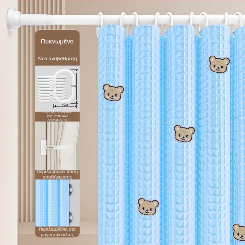 Σετ κουρτινών ντους μπάνιου — Υλικό: βαμβάκι και λινό; Στυλ: ιαπωνικό και κορεάτικό; Σχέδιο: 69850; Προέλευση: Άλλο