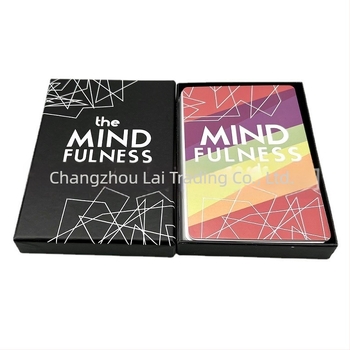 Mindfulness επιτραπέζιο παιχνίδι με κάρτες για κοινωνική επικοινωνία, υλικό: πλαστικό και χαρτί, εκπαιδευτικό, κατάλληλο για κοινότητες, ηλικίες 4–60