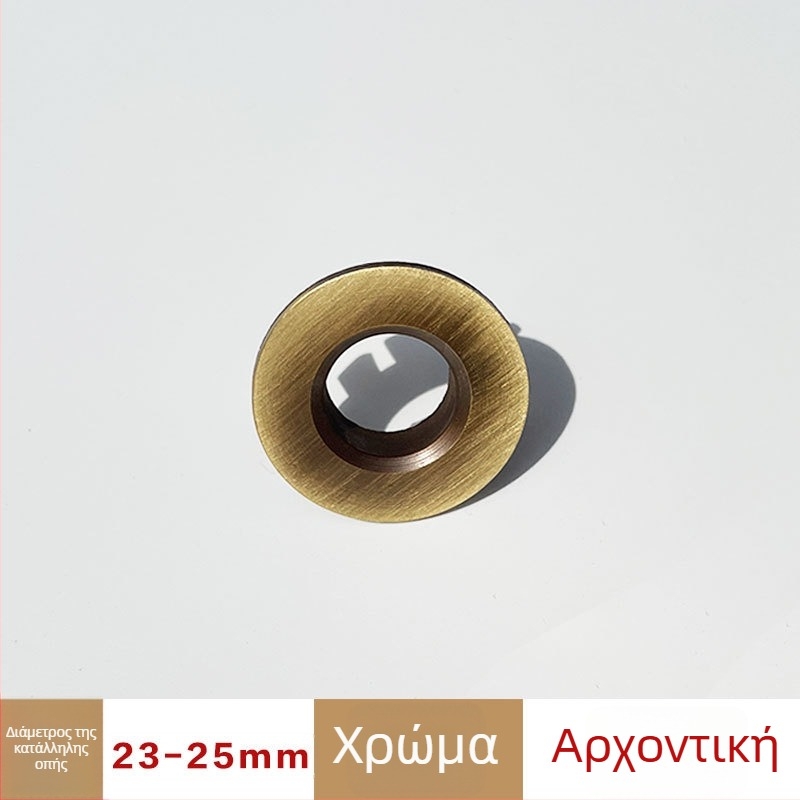 Jin Hao κάλυμμα υπερχειλίσεως νιπτήρα από χαλκό/ABS, κεραμικό εξάρτημα νιπτήρα, τοποθέτηση με πάτημα, στιβαρό μεταλλικό εξάρτημα