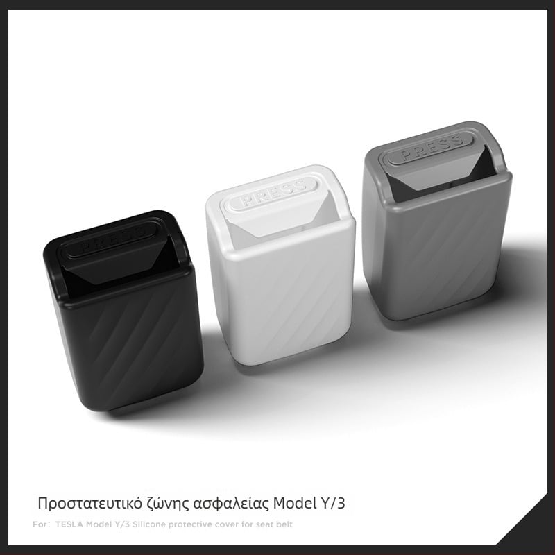 Mingshi αξεσουάρ εσωτερικού από σιλικόνη για Tesla Model Y / YL / 3 – προστατευτικό κάλυμμα κατά της φθοράς με snap-on για το τιμόνι και τα εσωτερικά πάνελ (σιλικόνη, ABS)