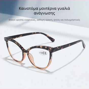 Γυαλιά ανάγνωσης με πλήρες πλαίσιο από PC, ακρυλικοί φακοί, οβάλ στυλ σκελετού, χωρίς συνταγή, κυκλοφορία άνοιξη 2025