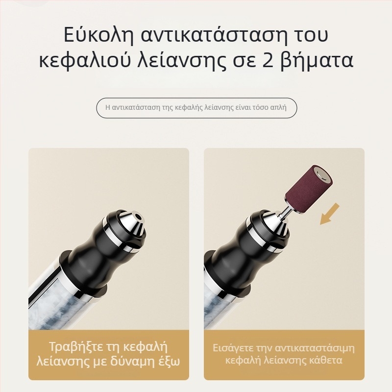 Ηλεκτρικός γυαλιστήρας νυχιών με οθόνη LCD, μοντέλο 8816-g, Nothing μάρκα