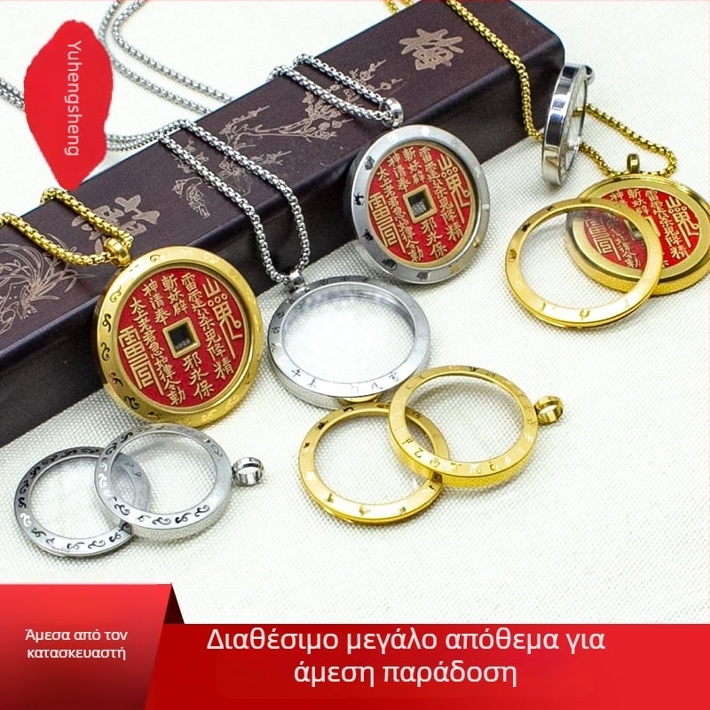 Ατσάλινο κρεμαστό με προστατευτικό περίβλημα, Νέο Κινέζικο Στυλ, κατασκευή: ηλεκτροπλακίωση και χύτευση με πίεση, τεχνολογία χαλκού τέχνης