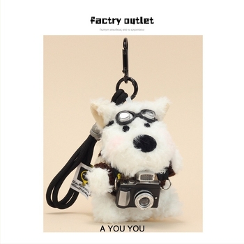 West Highland plush κλειδοθήκη – κουτάβι κούκλα, γέμισμα PP βάμβακι, κοντή γούνα, για ηλικίες 15–35, Προέλευση Guangdong