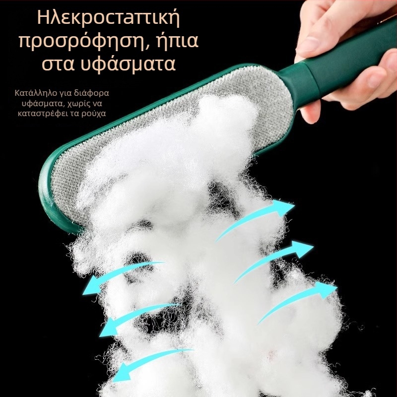 Ηλεκτροστατική βούρτσα απομάκρυνσης τριχών με καπάκι — πλαστικό, μοντέρνο μινιμαλιστικό στυλ, λανσάρισμα Άνοιξη 2021, για ρούχα, σεντόνια και τρίχες κατοικίδιων