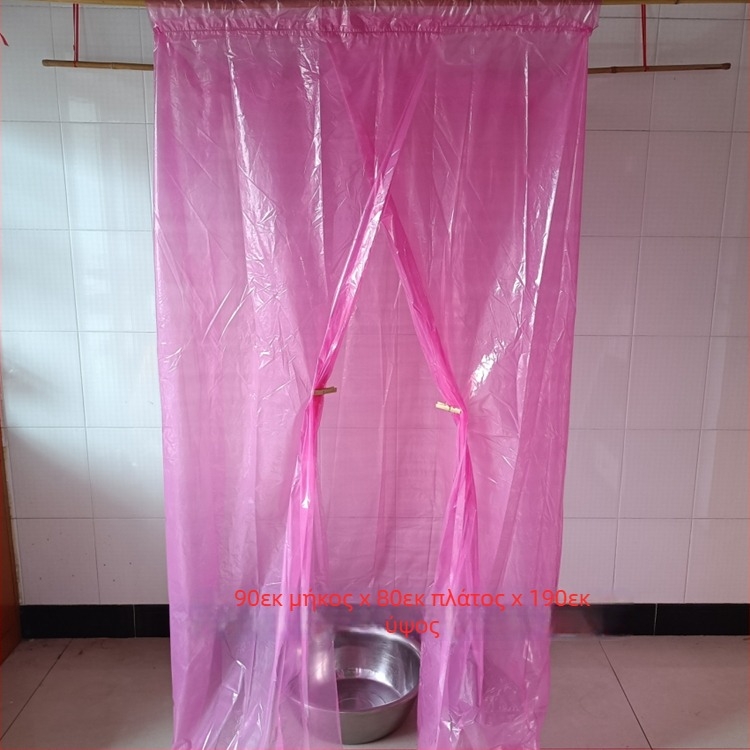 Σκηνή ντους για ενήλικες, μονωμένη για τον χειμώνα, ορθογώνιο πλαστικό