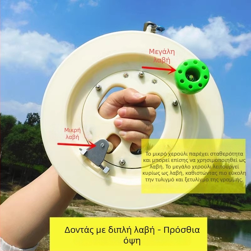 Χειροκίνητος μηχανισμός ψαρέματος για θαλάσσιο ψάρεμα από ABS, με γραμμή, ανθεκτικός στις πτώσεις, κατάλληλος για ενήλικες και παιδιά