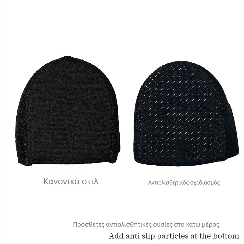 Κάλυμμα φτέρνας με βέλκρο, ρυθμιζόμενος σιλικονοειδής αποσβεστήρας κραδασμών και ανυψωτικός πάτος φτέρνας; Υλικό: ύφασμα, SBR, σιλικόνη; Συμβατό με αθλητικά, δερμάτινα, μποτάκια, σανδάλια