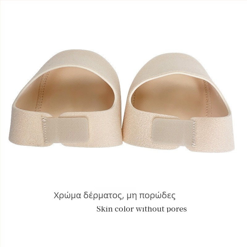 Κάλυμμα φτέρνας με βέλκρο, ρυθμιζόμενος σιλικονοειδής αποσβεστήρας κραδασμών και ανυψωτικός πάτος φτέρνας; Υλικό: ύφασμα, SBR, σιλικόνη; Συμβατό με αθλητικά, δερμάτινα, μποτάκια, σανδάλια