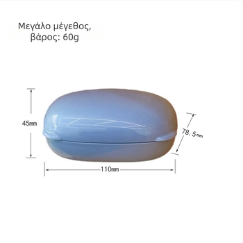 Κουτί σαπουνιού ταξιδιού, φορητό, αδιάβροχο με καπάκι, PP υλικό, με εκτυπωμένο λογότυπο, συσκευασία 100 τεμάχια