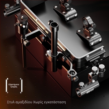 Σετ υπερ-ελαφρύ κουτί ψαρέματος από PP, πολυλειτουργικό κουτί με καθιστικό σχέδιο, ρυθμιζόμενη πλατφόρμα ποδιού και ροδάκια