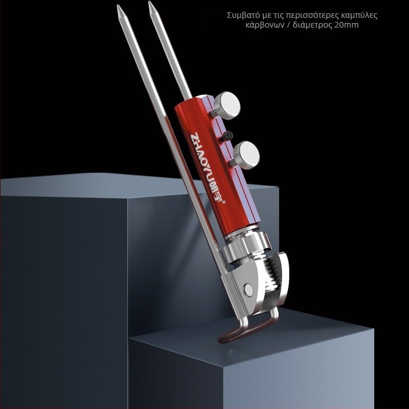 Chaoyu βάση για καλαμάκι ψαρέματος με βύσμα γείωσης, περιστρεφόμενη σε πολλές κατευθύνσεις, πτυσσόμενη, μεταλλική κατασκευή, μοντέλο Dd64495