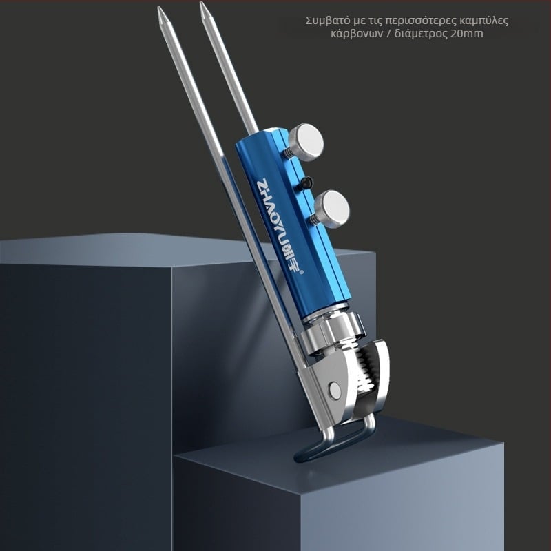 Chaoyu βάση για καλαμάκι ψαρέματος με βύσμα γείωσης, περιστρεφόμενη σε πολλές κατευθύνσεις, πτυσσόμενη, μεταλλική κατασκευή, μοντέλο Dd64495