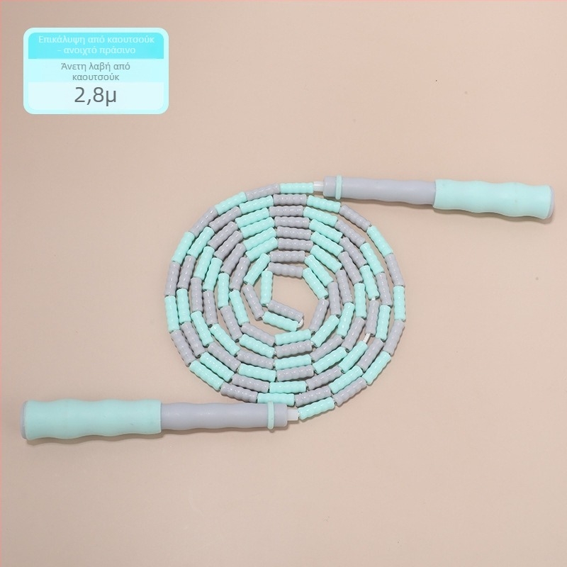 Παιδικό PU σκοινί για άλμα με χάντρες, ρυθμιζόμενο μοτίβο χαντρών, σκοινί με χάντρες για σκάλισμα, 2.8