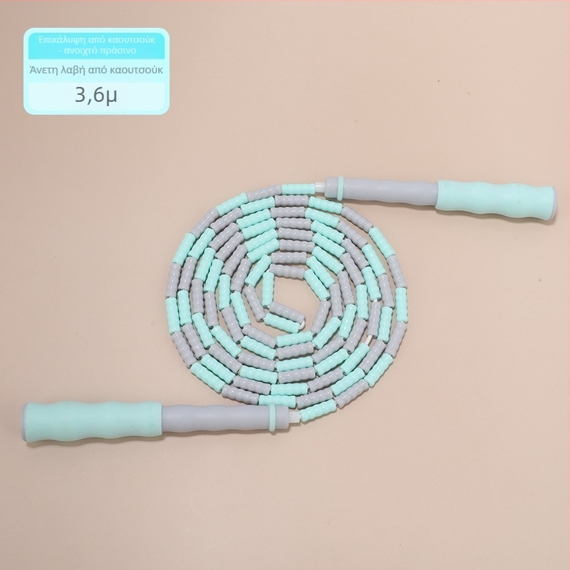 Παιδικό PU σκοινί για άλμα με χάντρες, ρυθμιζόμενο μοτίβο χαντρών, σκοινί με χάντρες για σκάλισμα, 2.8