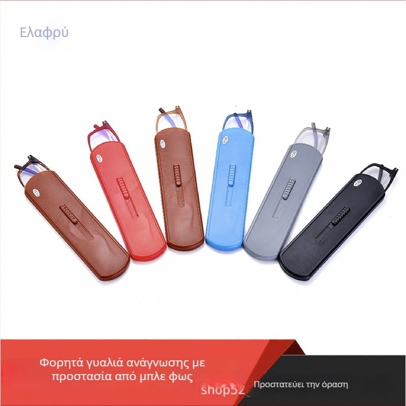 Γυαλιά ανάγνωσης με πλαίσιο TR+Metal, φακοί PC, προστασία από μπλε φως, μισό πλαίσιο