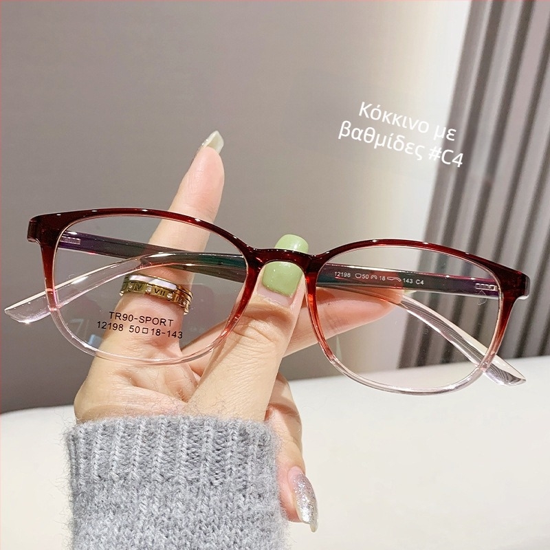 Chuan baoxi Προσβυωπικά γυαλιά ανάγνωσης, Unisex, TR90 σκελετός, Οβάλ σχήμα, Πολυκαρβονικά φακοί