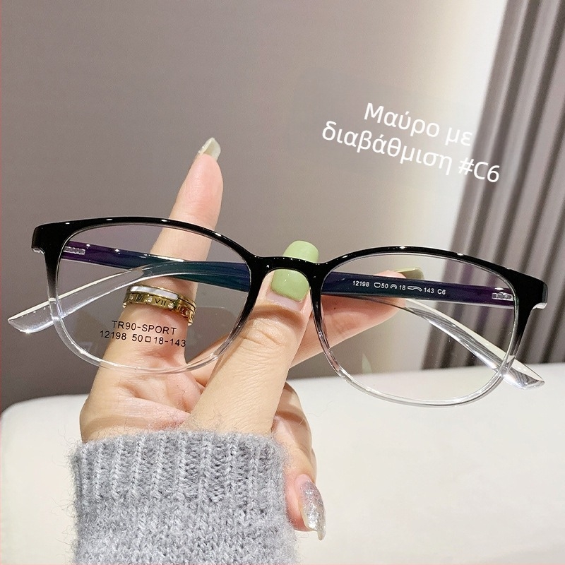 Chuan baoxi Προσβυωπικά γυαλιά ανάγνωσης, Unisex, TR90 σκελετός, Οβάλ σχήμα, Πολυκαρβονικά φακοί