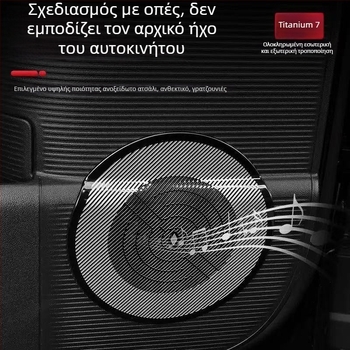 Εσωτερικό κάλυμμα προστασίας σκόνης για τη στεφάνη του ηχείου και τον κεντρικό αεραγωγό, ανοξείδωτο χάλυβα, μοντέλο Equation Leopard Titanium 7