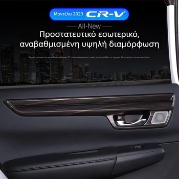 Honda CR-V 23 κεντρική κονσόλα, πλαίσιο ταχυτήτων εσωτερικό, πάνελ ανύψωσης γυαλιού, αεραγωγός, πλαστικό υλικό, φινίρισμα με υφή ξύλου