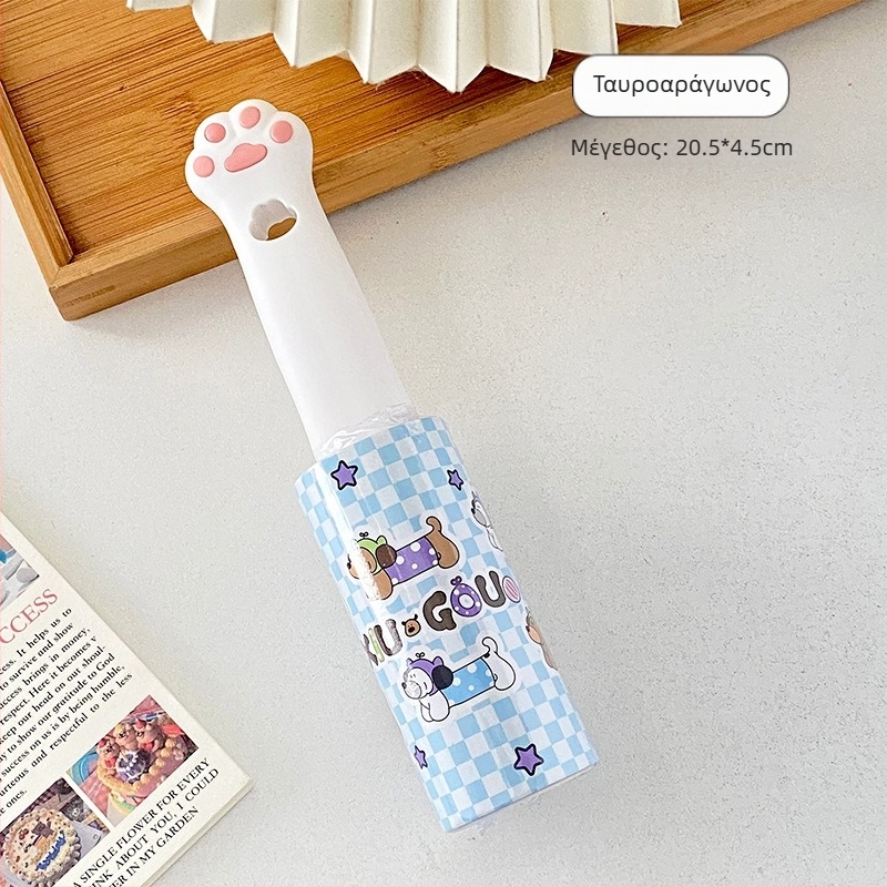 Mu qixi Cartoon σετ ρολού για απομάκρυνση τριχών με ανταλλακτικά φύλλα — πλαστικό εργαλείο αφαίρεσης τριχών