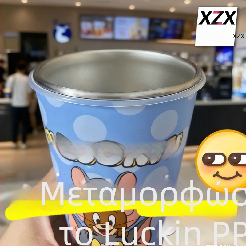 Elephant Star 304 ανοξείδωτο ατσάλι, επαναχρησιμοποιούμενο κύπελλο με καπάκι για καλαμάκι, μη στεγανοποιημένο