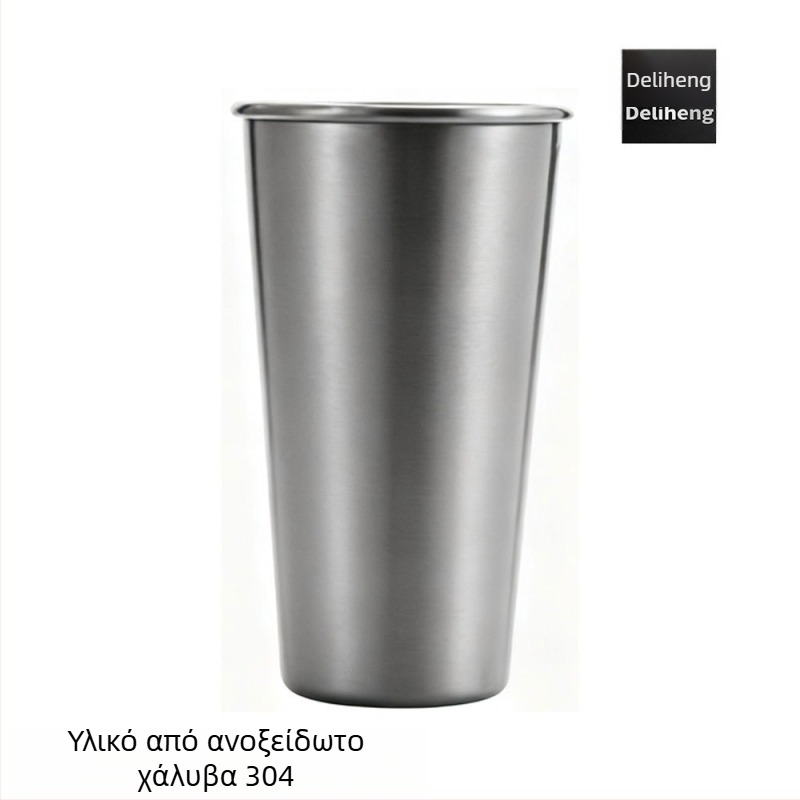 Elephant Star 304 ανοξείδωτο ατσάλι, επαναχρησιμοποιούμενο κύπελλο με καπάκι για καλαμάκι, μη στεγανοποιημένο