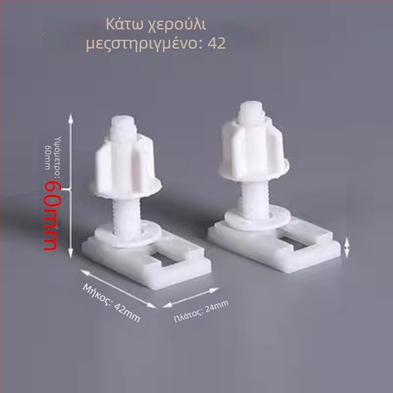 Σετ βιδών στερέωσης για το καπάκι τουαλέτας – CE πιστοποιημένο, πλαστικές βίδες, κεφαλές τετράγωνες και στρογγυλές, χωρίς υπηρεσίες εγκατάστασης